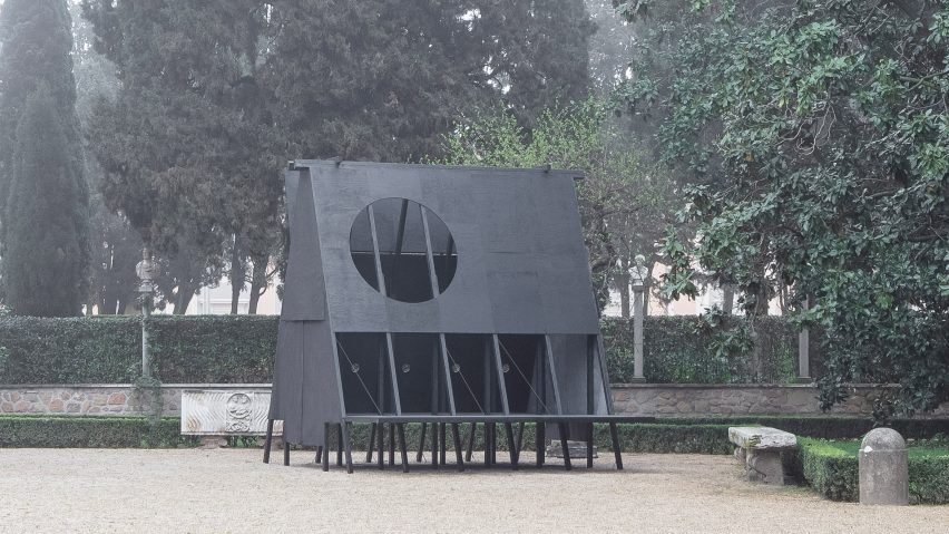 Exterior of Black Pavilion by Buero Wagner