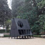 Buero Wagner creates adaptable black-timber pavilion in Rome