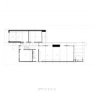 Ground floor plan of Butterfly House in Australia by Dane Taylor Design