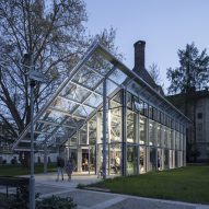 Chybik + Kristof unveils steel-framed pavilion dedicated to "father of genetics"