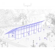 Drawing of Mendell's Greenhouse