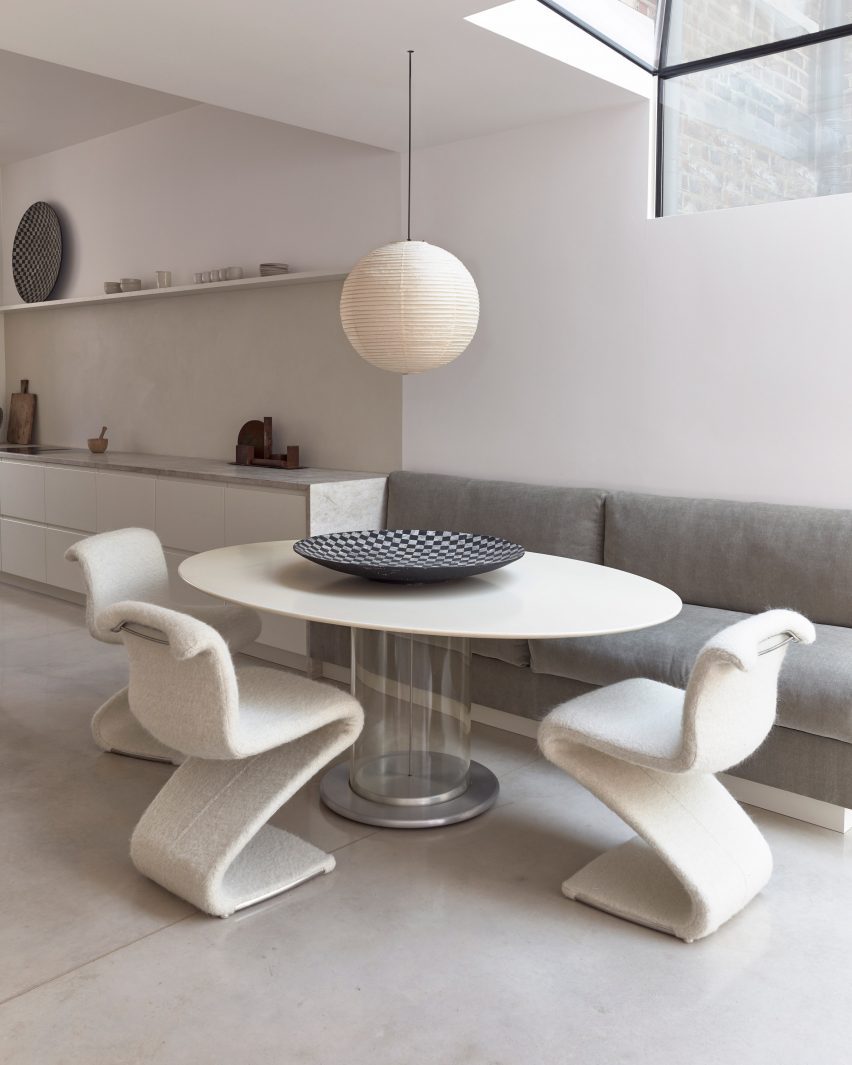 Dining table in home interior by Daytrip Studio
