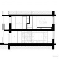 Section of Dragon Flat by Tsuruta Architects