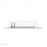 Section drawing of the Casa de Musica school by Colectivo C733