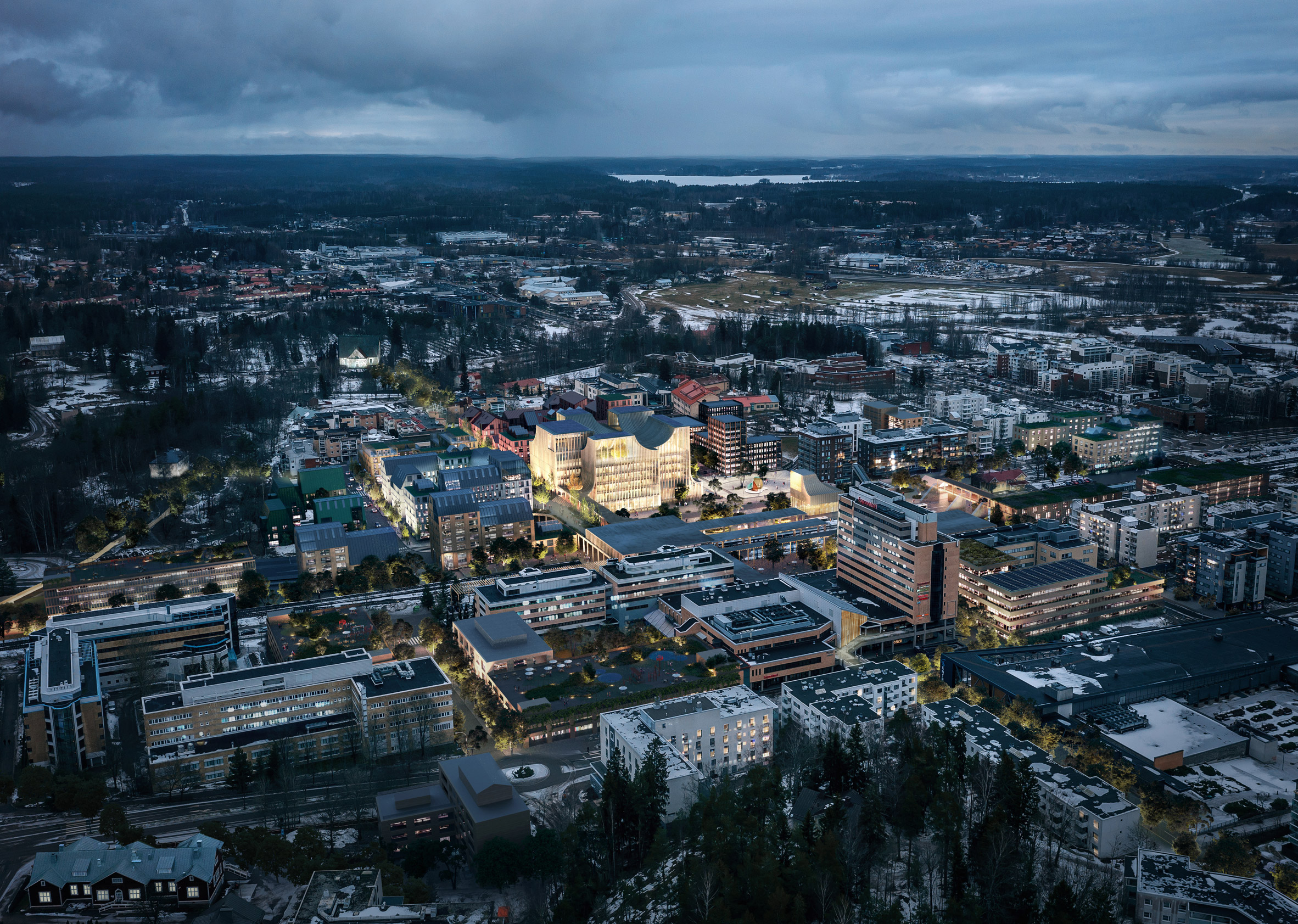 Aerial view of Espoo