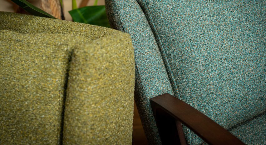 Gaia recycled upholstery fabric collection by Skopos