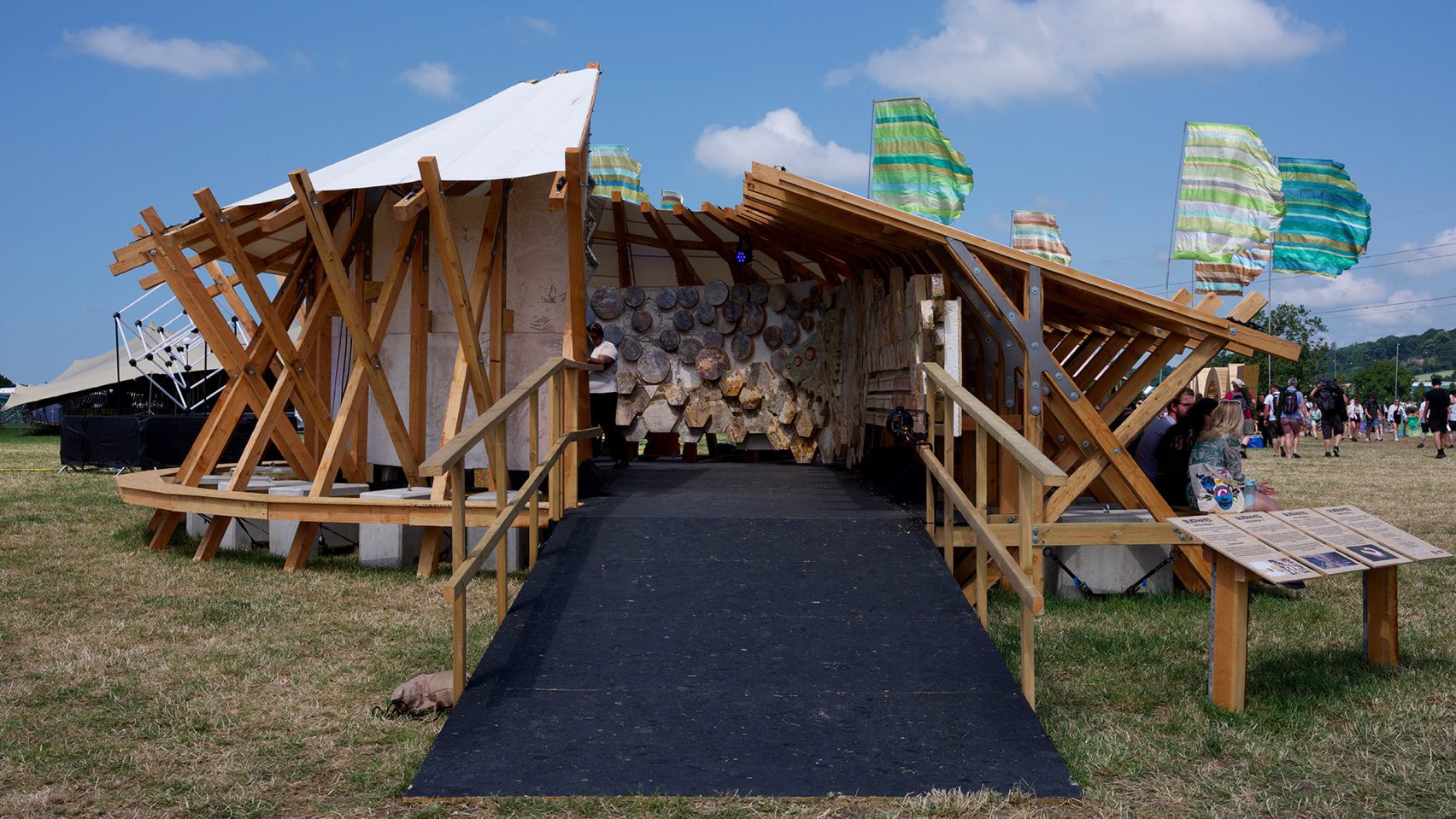 Glastonbury's mushroom mycelium pavilion explores sustainable stage ...