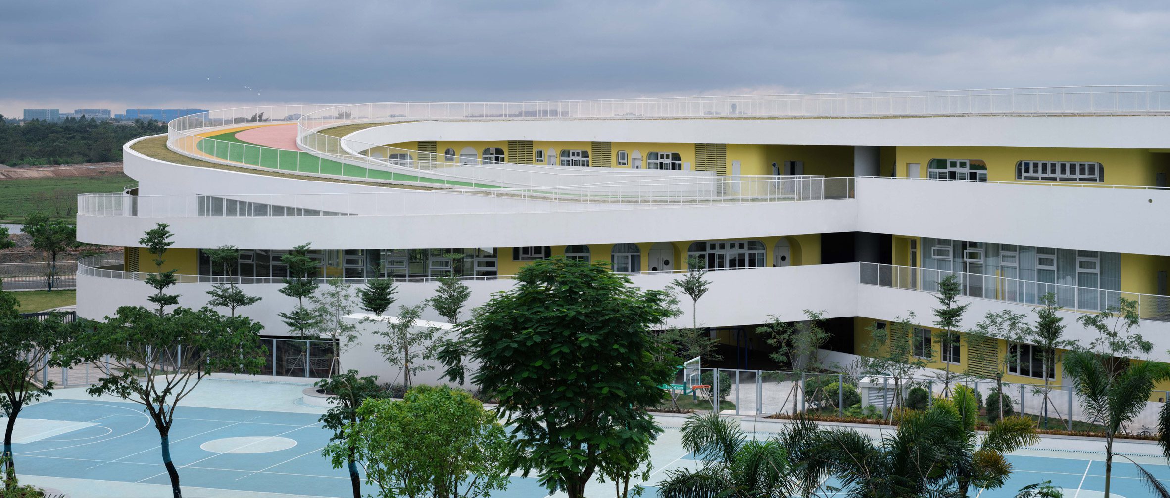 Curved school on Hainan island