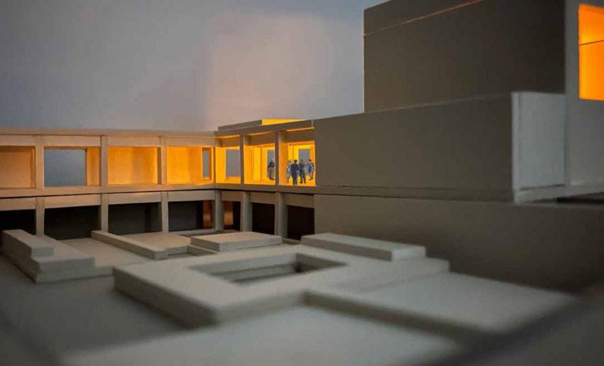 Architectural model showing