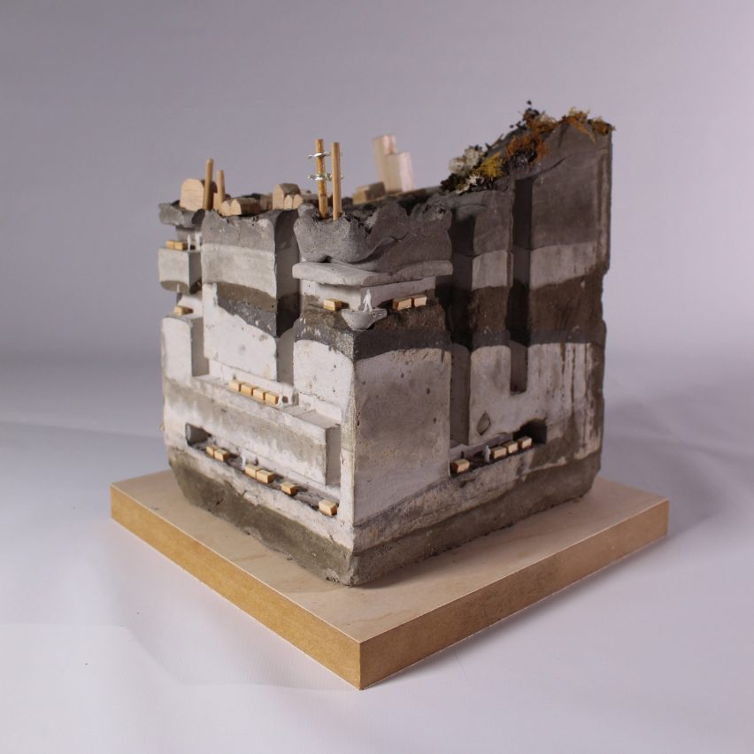 Model showing underground mining systems