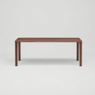 Dark wood Miau table by Koyori