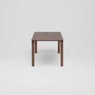 Dark wood Miau table by Koyori