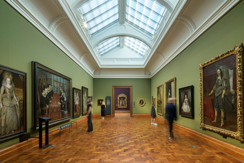 Tudor artwork inside of National Portrait Gallery