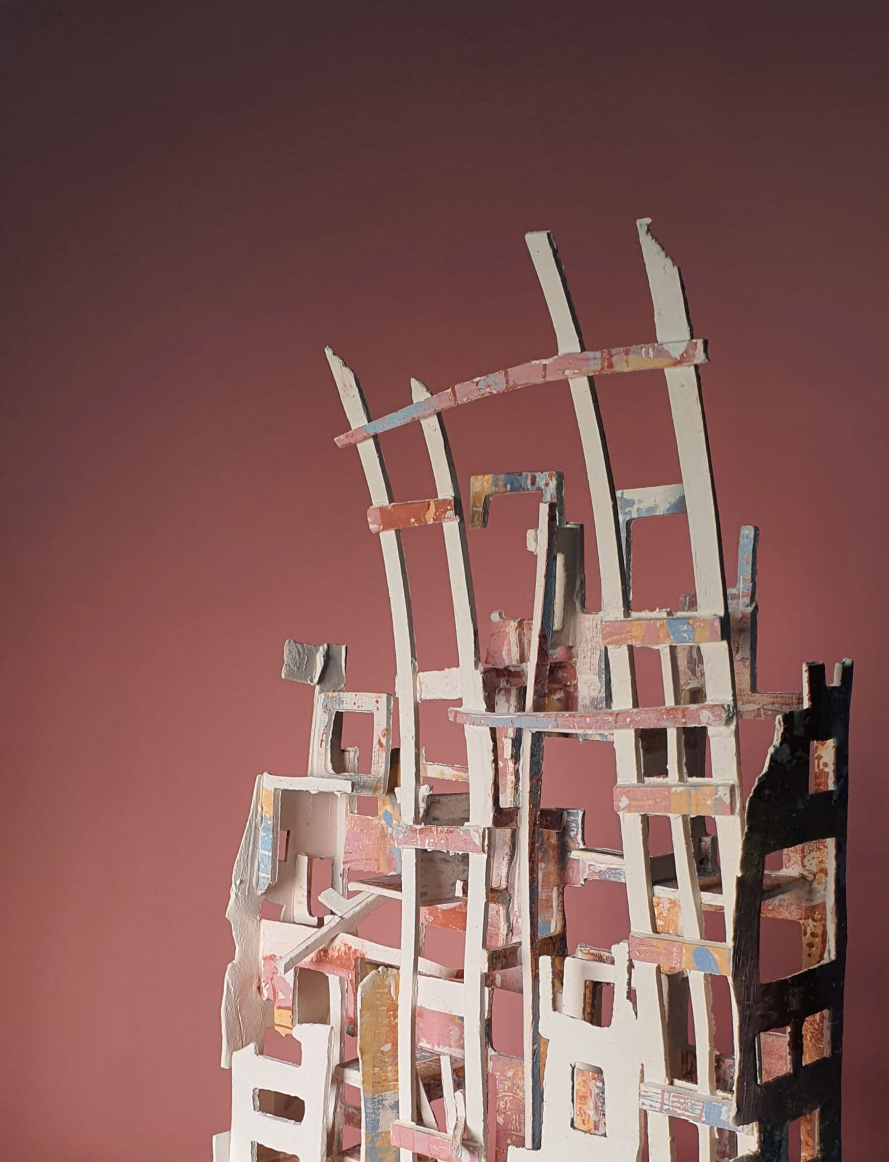 Model of a cardboard lattice structure by a New Designers student winner