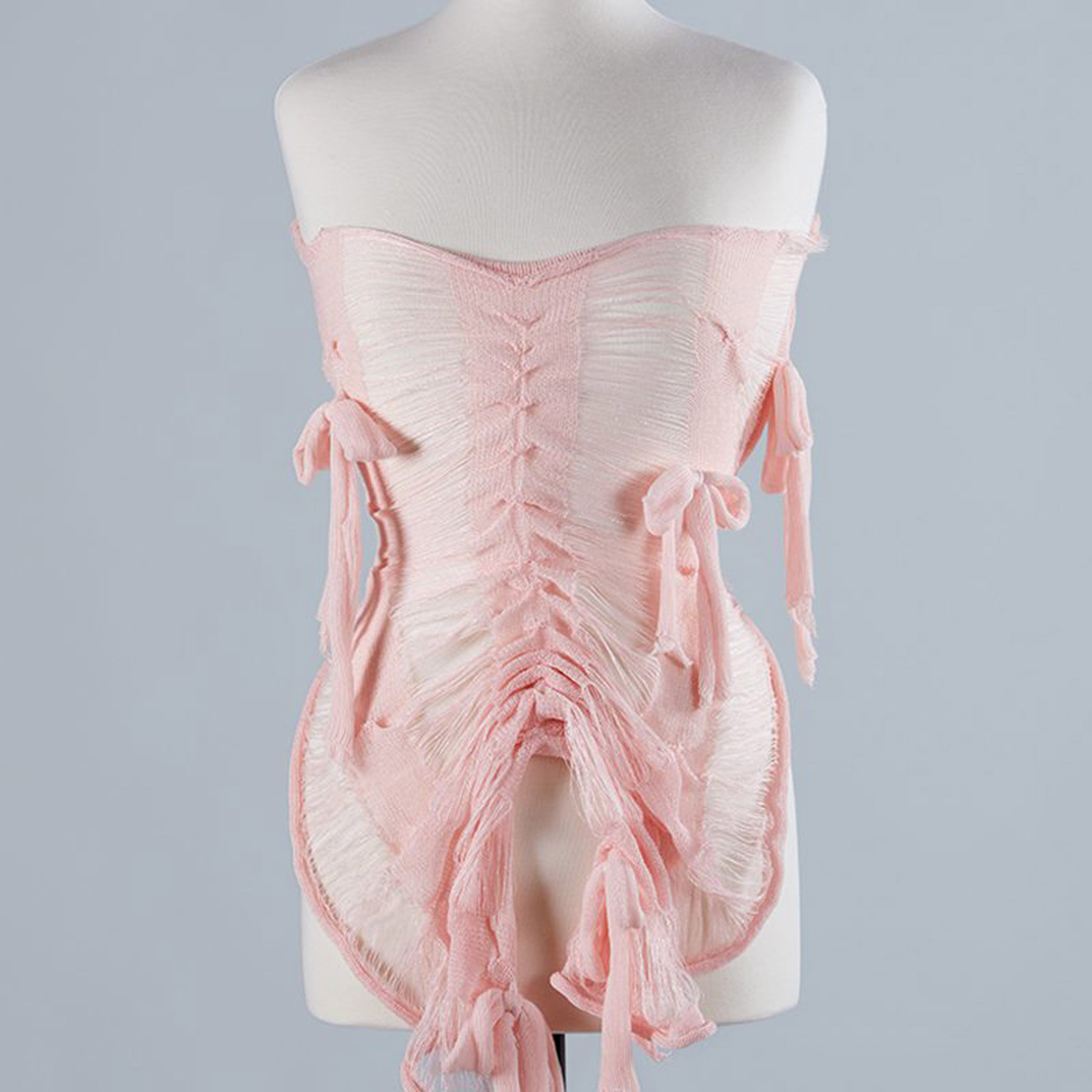 Baby pink corset with bows