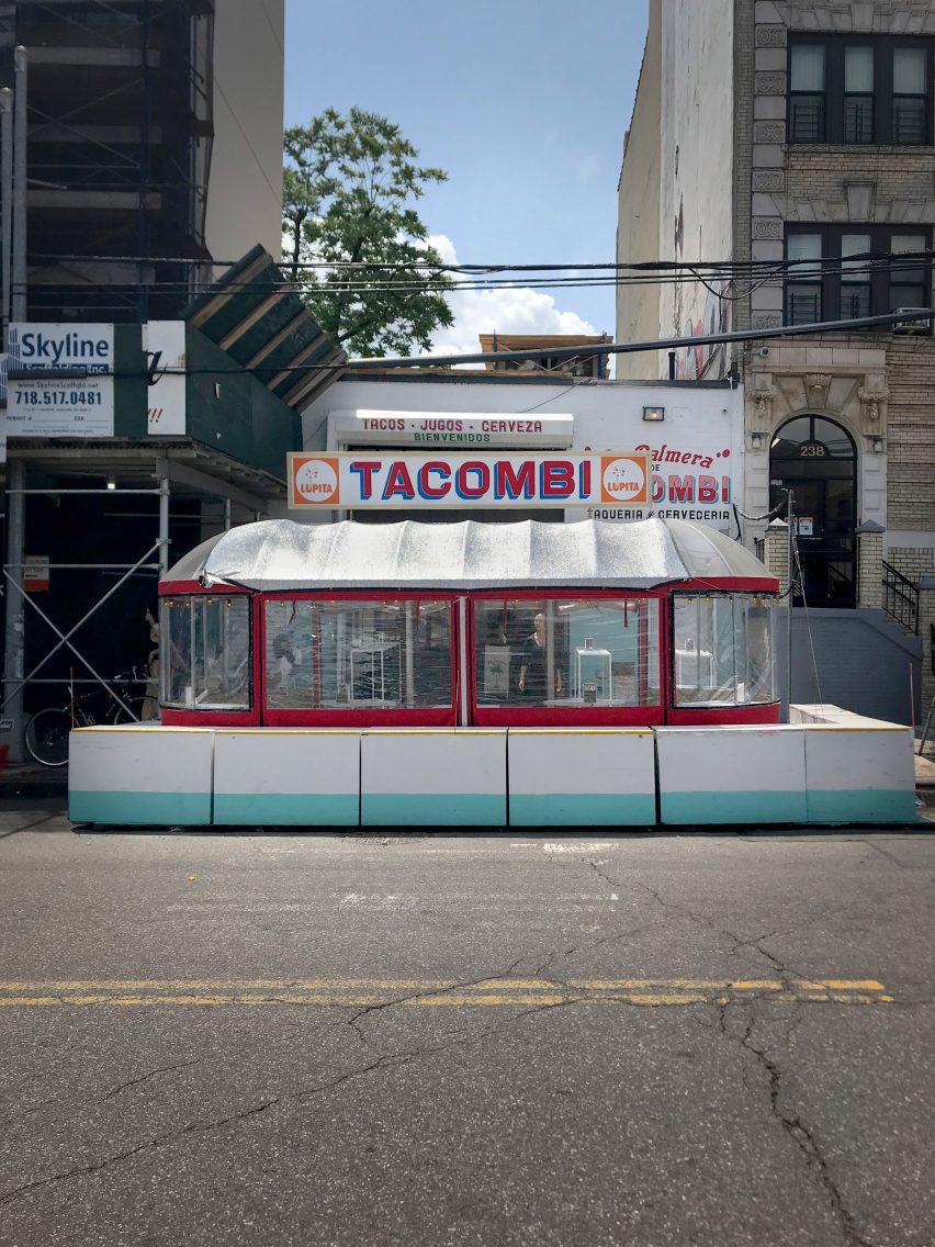 Refugio para comer al aire libre Tacombi en la Ciudad de Nueva York