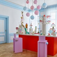 Helle Mardahl fills Copenhagen apartment with candy-coloured glass