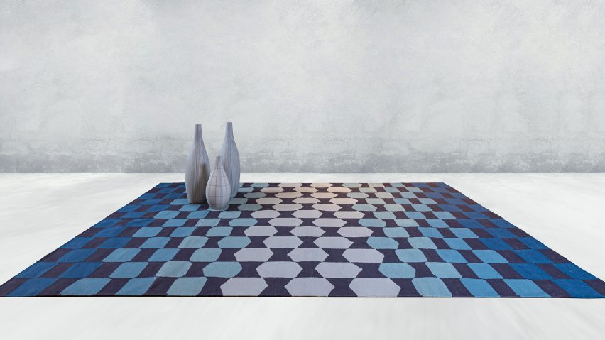 Shapeshifter rug by Michael Rowan and Azmas Rugs
