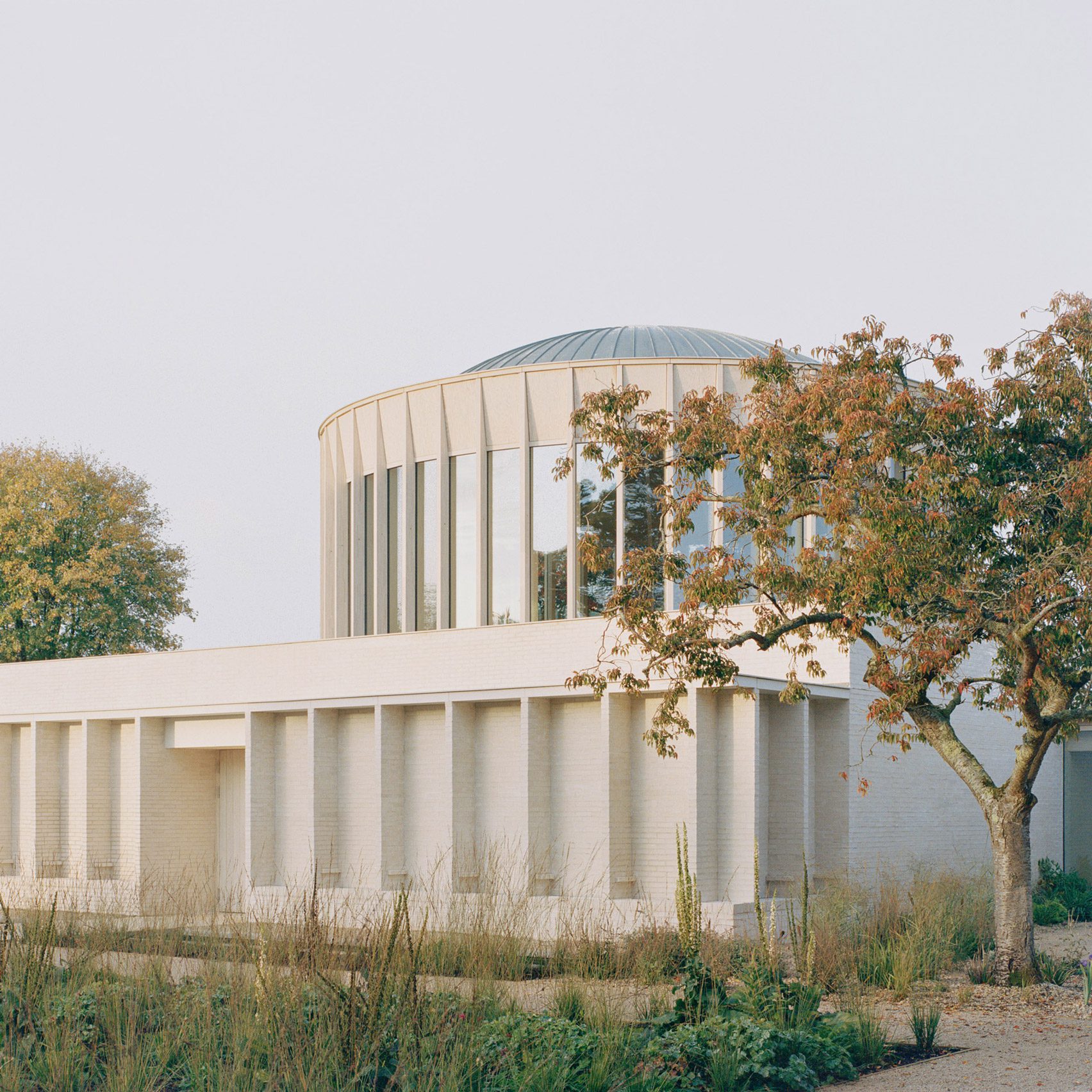 Exterior of Hampshire temple by James Gorst Architects