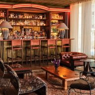 Kelly Wearstler adds pattern-filled bar to Austin Proper Hotel