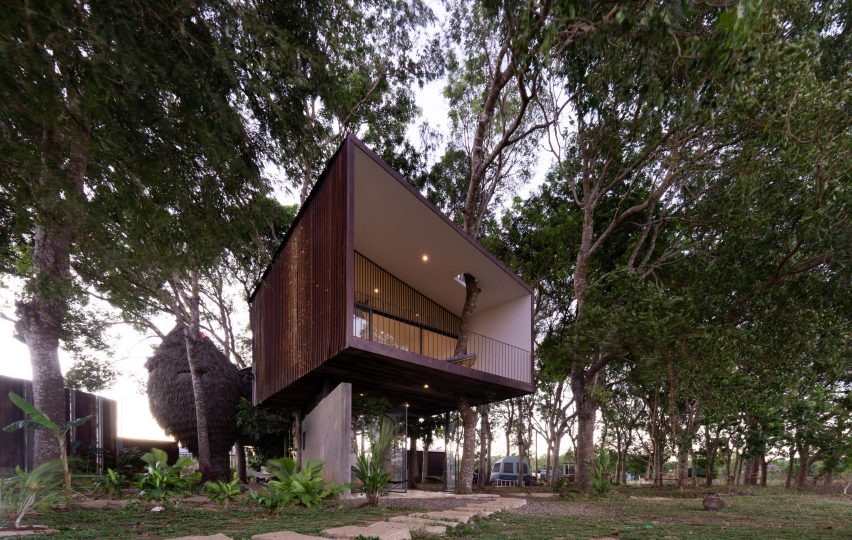 Exterior of Tree House by the Lake