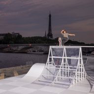 PlayLab Inc creates plexiglass skatepark for Vans during Paris Fashion Week