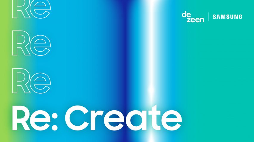 Dezeen and Samsung's Re:Create Design Challenge graphic identity