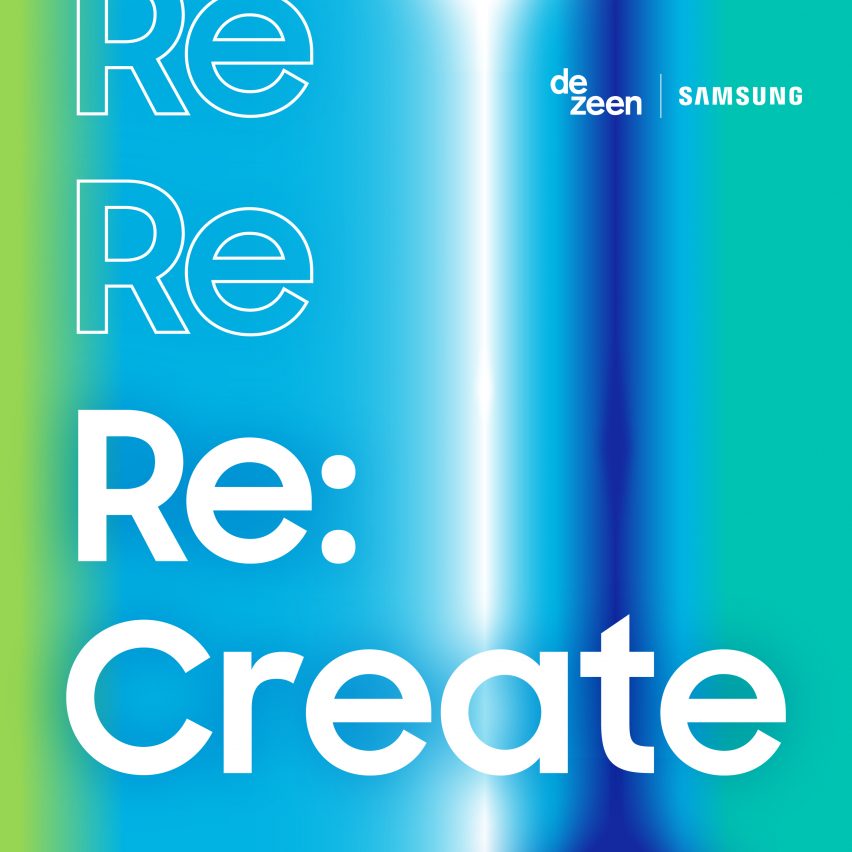 Dezeen and Samsung's Re:Create Design Challenge graphic identity