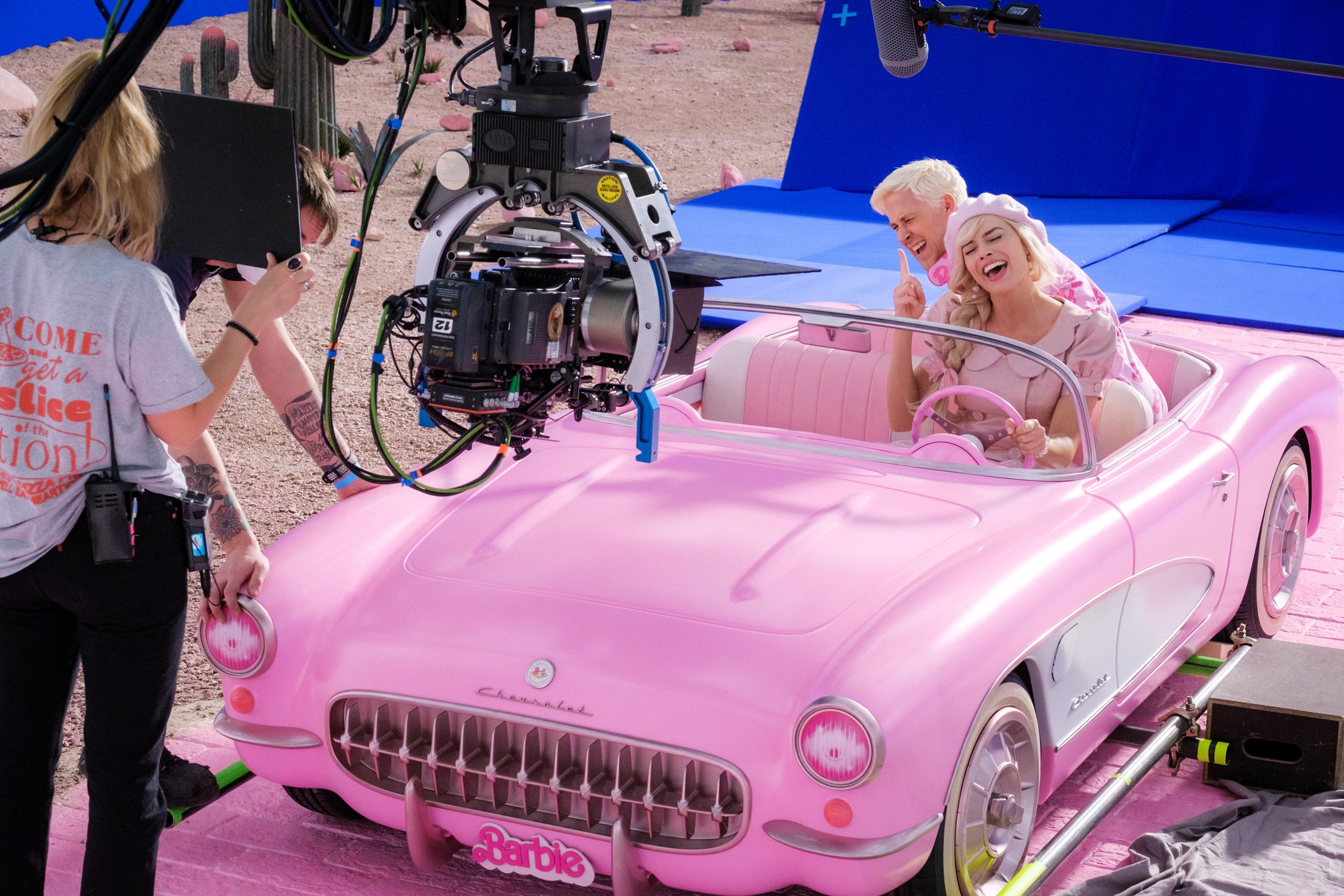 Barbie's pink car