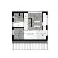 First floor plan of Residential Barn in a Hamlet Zone