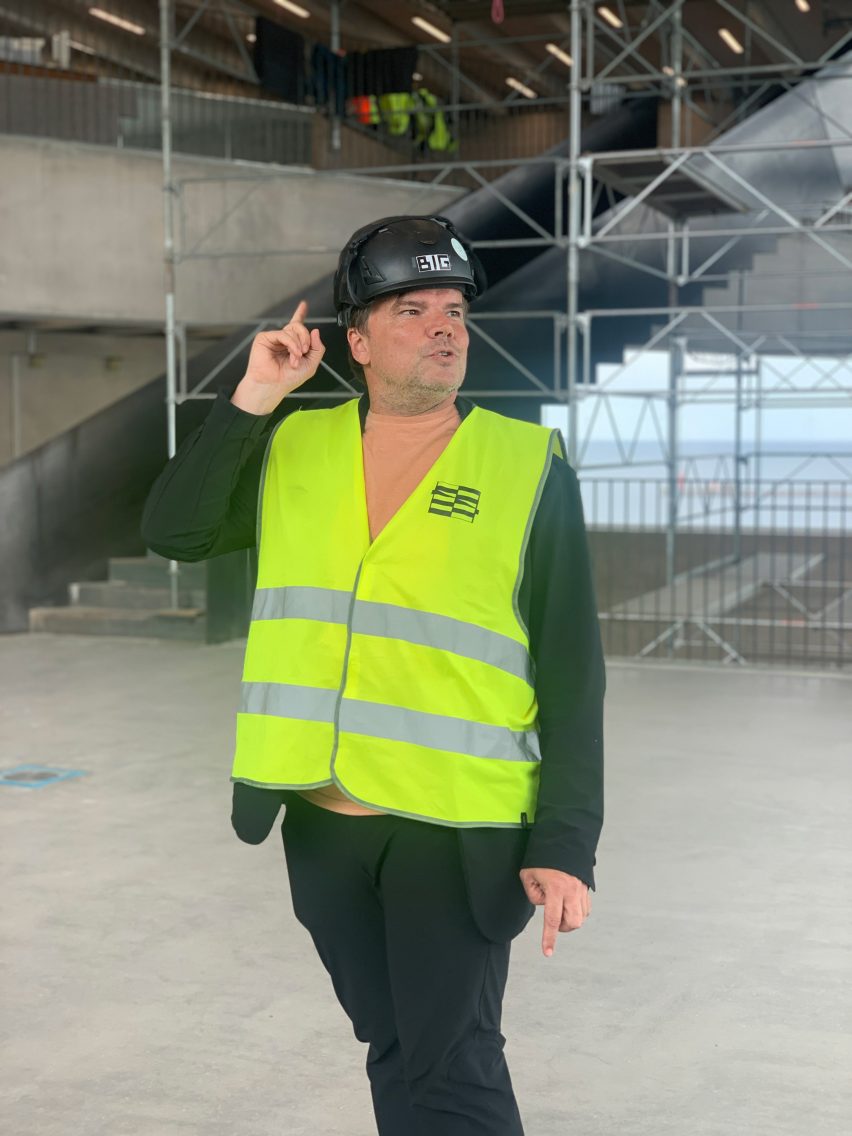 Bjarke Ingels giving a tour of the new BIG HQ