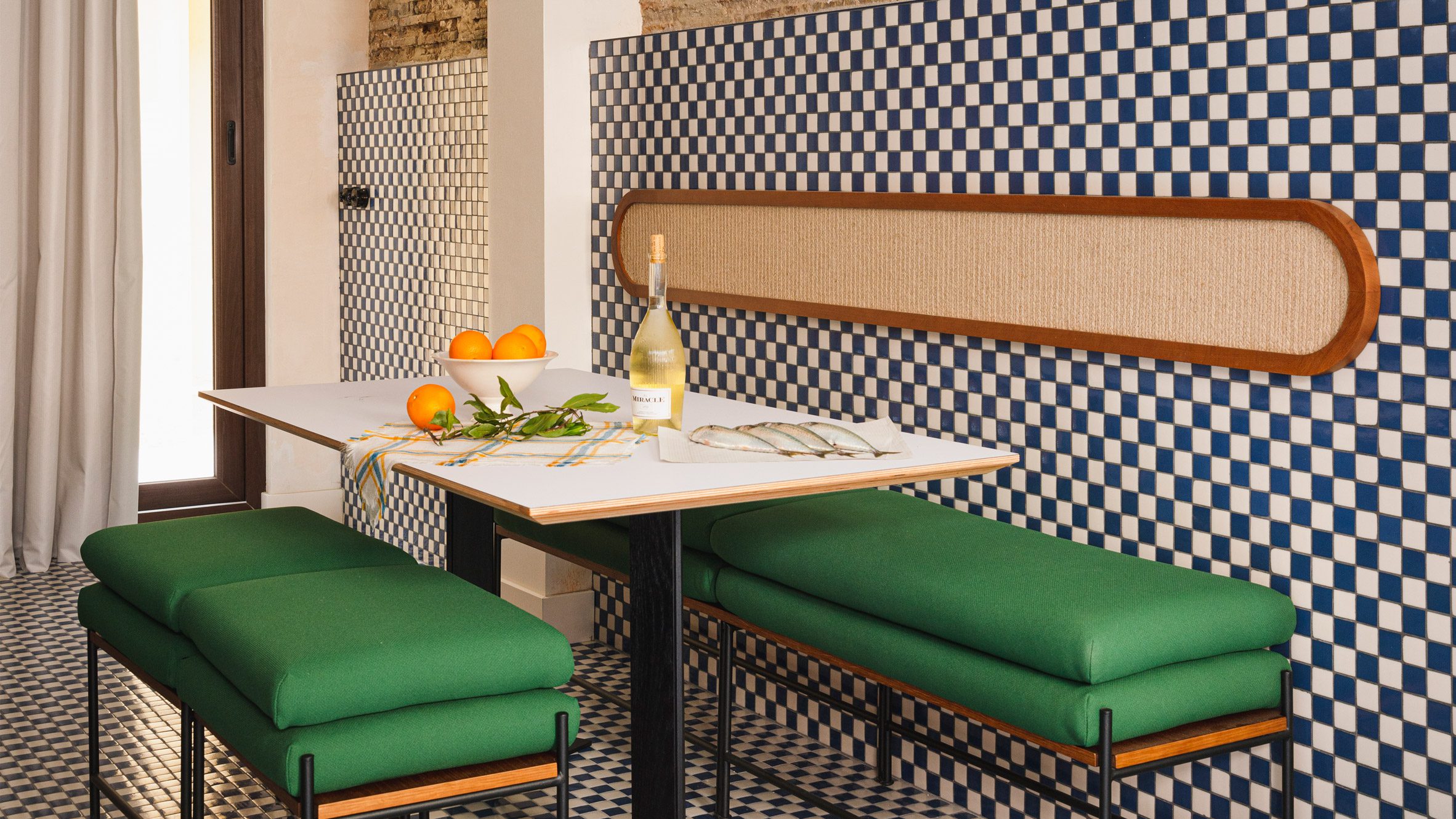 Viruta Lab blankets compact house in Valencia with chequerboard tiles - Vimarsana News