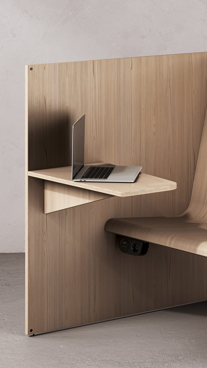 Laptop on timber worktop by +Halle