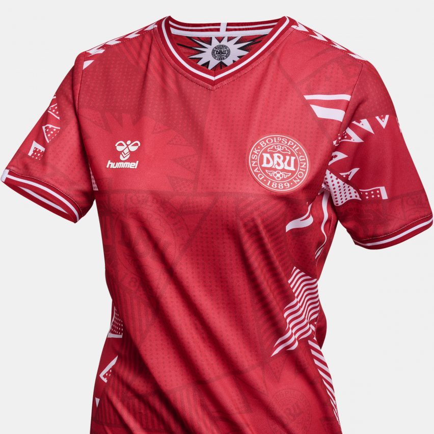 Hummel-designed jersey for Denmark