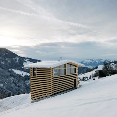 Log Cabin, Laterns by Marte.Marte Architekten