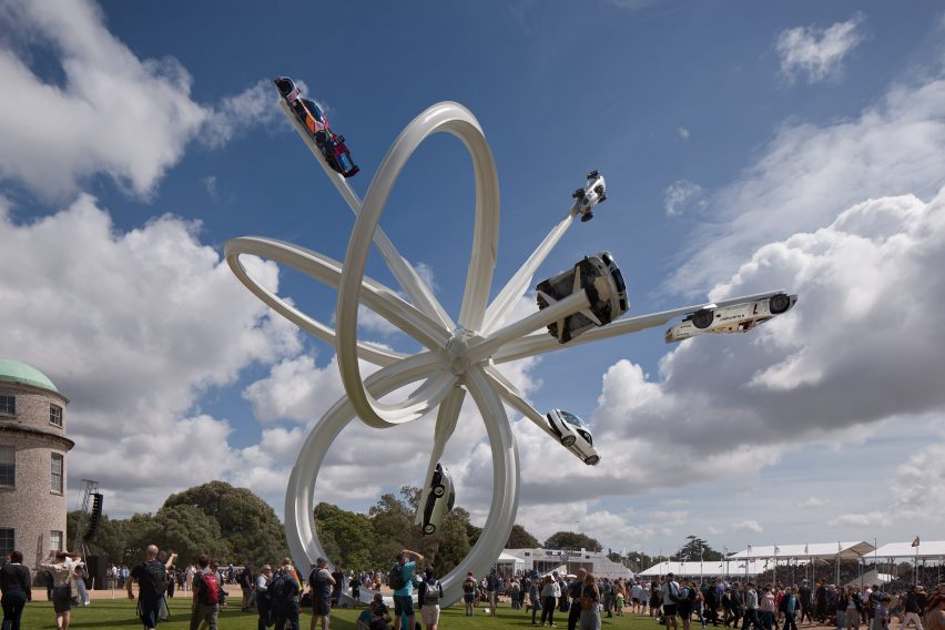 Escultura de Gerry Judah en el Goodwood Festival of Speed ​​2023
