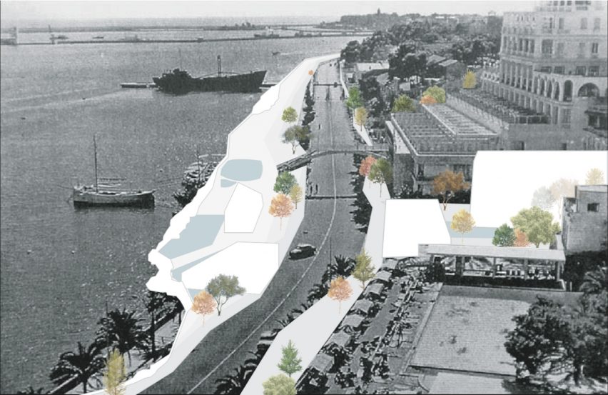 Visualisation of beach front area