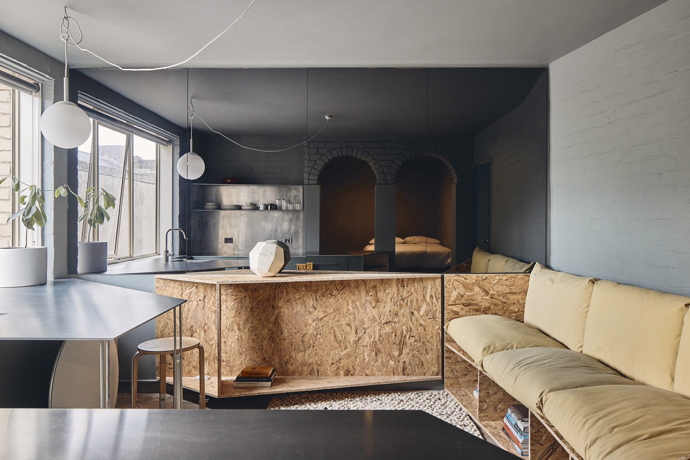 Lounge of Microloft apartment 