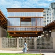 Mixtura wraps multi-building Brazilian convent in wooden brise soleil