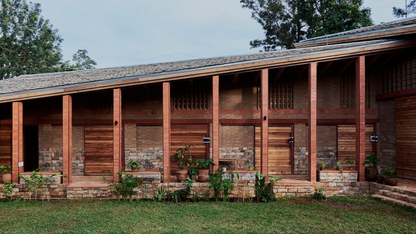 A rammed-earth arts centre in Kampala