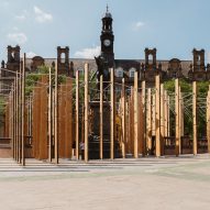 Studio Bark and Michael Pinsky installation Leeds City Square