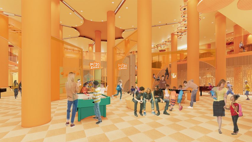 Visualisation of an after school centre interior