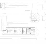 Upper floor plan of Bradbury Works by YN Studio