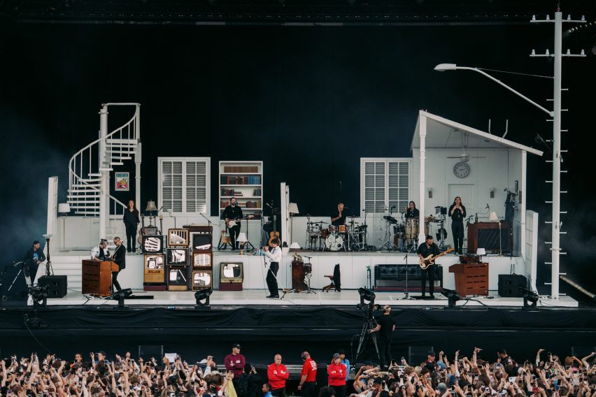 The 1975 At Their Very Best concert at Finsbury Park designed by Tobias Rylander