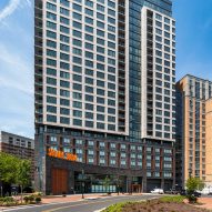 High contrast brick by Glen-Gery helps blend Maryland high rise into skyline