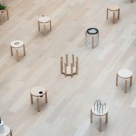 Hackability of the Stool by Daisuke Motogi at the Vitra Tramshed showroom