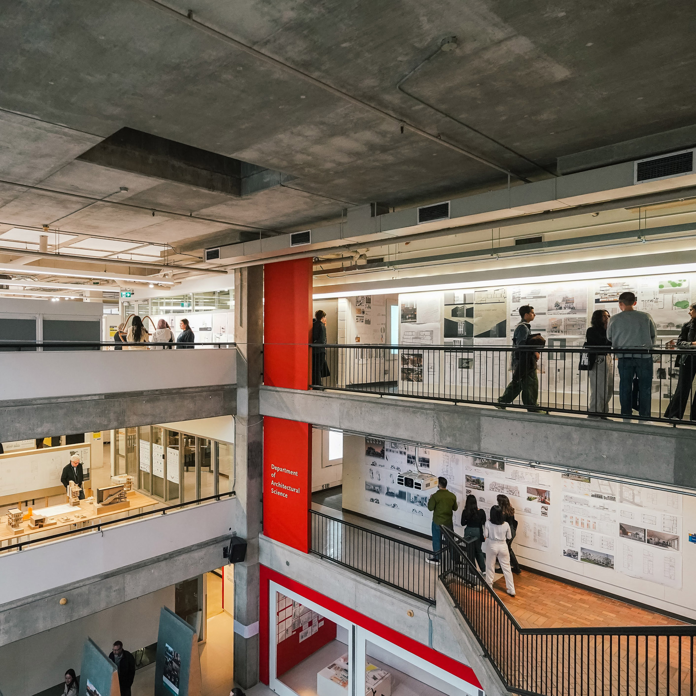 Atrium of university building