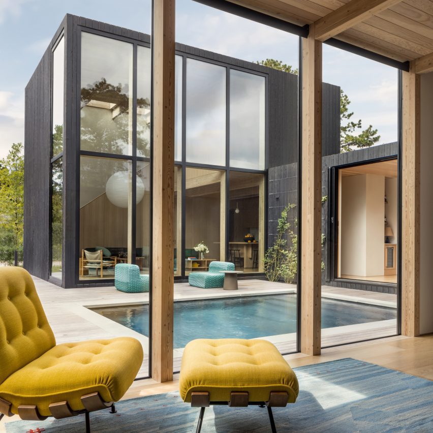 Interior of Amagansett Beach House, USA, by Starling Architecture and Emily Lindberg Design