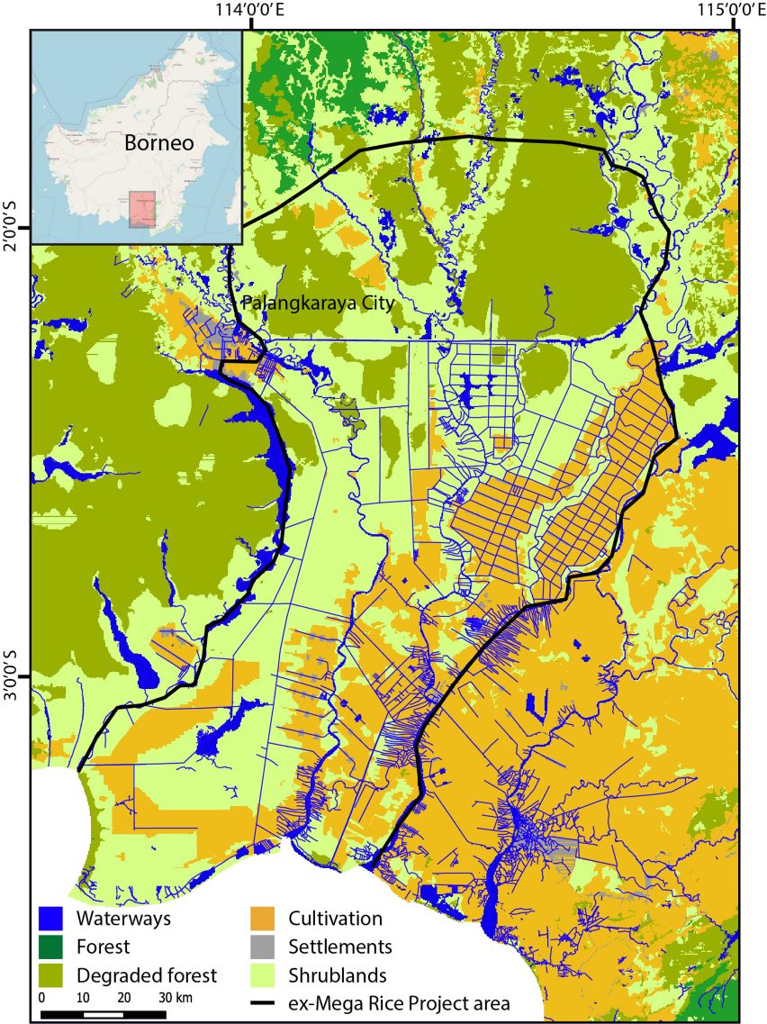Land use map of Borneo