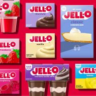 A bunch of colourful boxes of Jell-O snacks